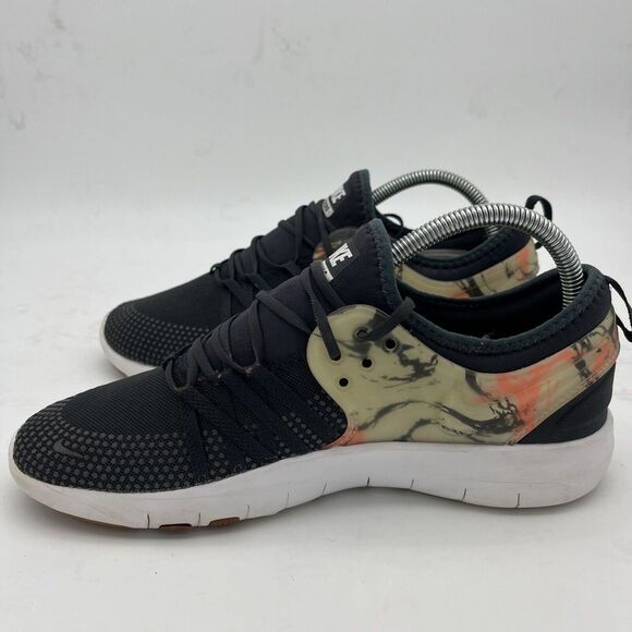 Nike Free TR 7 Womens 8.5 Anthracite Marble Pink Running Shoes 904651-006 - Picture 4 of 16